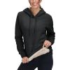 image:imageMAGCOMSEN Womens Hoodies Thick Fleece Lined Hooded Sweatshirt Warm Sherpa Lined Heavyweight Pullover with PocketBlack