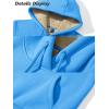 image:imageMAGCOMSEN Womens Hoodies Thick Fleece Lined Hooded Sweatshirt Warm Sherpa Lined Heavyweight Pullover with PocketIce Blue