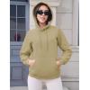 image:imageMAGCOMSEN Womens Hoodies Thick Fleece Lined Hooded Sweatshirt Warm Sherpa Lined Heavyweight Pullover with PocketKhaki
