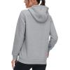 image:imageMAGCOMSEN Womens Hoodies Thick Fleece Lined Hooded Sweatshirt Warm Sherpa Lined Heavyweight Pullover with PocketLight Grey