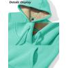 image:imageMAGCOMSEN Womens Hoodies Thick Fleece Lined Hooded Sweatshirt Warm Sherpa Lined Heavyweight Pullover with PocketMint Green