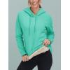 image:imageMAGCOMSEN Womens Hoodies Thick Fleece Lined Hooded Sweatshirt Warm Sherpa Lined Heavyweight Pullover with PocketMint Green