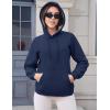 image:imageMAGCOMSEN Womens Hoodies Thick Fleece Lined Hooded Sweatshirt Warm Sherpa Lined Heavyweight Pullover with PocketNavy