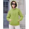 image:imageMAGCOMSEN Womens Hoodies Thick Fleece Lined Hooded Sweatshirt Warm Sherpa Lined Heavyweight Pullover with PocketOlive Green