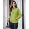 image:imageMAGCOMSEN Womens Hoodies Thick Fleece Lined Hooded Sweatshirt Warm Sherpa Lined Heavyweight Pullover with PocketOlive Green