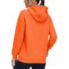 image:imageMAGCOMSEN Womens Hoodies Thick Fleece Lined Hooded Sweatshirt Warm Sherpa Lined Heavyweight Pullover with PocketOrange