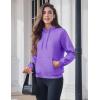 image:imageMAGCOMSEN Womens Hoodies Thick Fleece Lined Hooded Sweatshirt Warm Sherpa Lined Heavyweight Pullover with PocketPurple