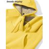 image:imageMAGCOMSEN Womens Hoodies Thick Fleece Lined Hooded Sweatshirt Warm Sherpa Lined Heavyweight Pullover with PocketYellow