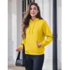 image:imageMAGCOMSEN Womens Hoodies Thick Fleece Lined Hooded Sweatshirt Warm Sherpa Lined Heavyweight Pullover with PocketYellow