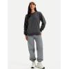 image:imageMAGCOMSEN Womens Sweatshirts Fleece Lined Pullover Crewneck Cotton Casual Winter Warm Tops with Zip PocketsDark Grey
