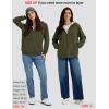 image:imageMAGCOMSEN Womens Zip Up Hoodies Sherpa Fleece Lined Sweatshirts Hooded Winter Coat Thick Warm Jackets Casual Cold WeatherArmy Green