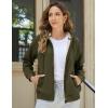 image:imageMAGCOMSEN Womens Zip Up Hoodies Sherpa Fleece Lined Sweatshirts Hooded Winter Coat Thick Warm Jackets Casual Cold WeatherArmy Green