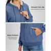 image:imageMAGCOMSEN Womens Zip Up Hoodies Sherpa Fleece Lined Sweatshirts Hooded Winter Coat Thick Warm Jackets Casual Cold WeatherBlue
