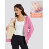 image:imageMAGCOMSEN Womens Zip Up Hoodies Sherpa Fleece Lined Sweatshirts Hooded Winter Coat Thick Warm Jackets Casual Cold WeatherHot Pink