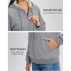 image:imageMAGCOMSEN Womens Zip Up Hoodies Sherpa Fleece Lined Sweatshirts Hooded Winter Coat Thick Warm Jackets Casual Cold WeatherLight Gray