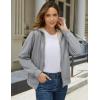 image:imageMAGCOMSEN Womens Zip Up Hoodies Sherpa Fleece Lined Sweatshirts Hooded Winter Coat Thick Warm Jackets Casual Cold WeatherLight Gray