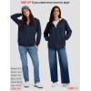 image:imageMAGCOMSEN Womens Zip Up Hoodies Sherpa Fleece Lined Sweatshirts Hooded Winter Coat Thick Warm Jackets Casual Cold WeatherNavy