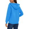 image:imageMAGCOMSEN Womens Zip Up Hoodies Sherpa Lined Fleece Thermal Jacket Full Zip Winter Warm Casual Thick Coats PocketsIce Blue