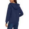 image:imageMAGCOMSEN Womens Zip Up Hoodies Sherpa Lined Fleece Thermal Jacket Full Zip Winter Warm Casual Thick Coats PocketsNavy