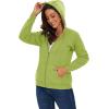 image:imageMAGCOMSEN Womens Zip Up Hoodies Sherpa Lined Fleece Thermal Jacket Full Zip Winter Warm Casual Thick Coats PocketsOlive Green