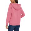 image:imageMAGCOMSEN Womens Zip Up Hoodies Sherpa Lined Fleece Thermal Jacket Full Zip Winter Warm Casual Thick Coats PocketsPink