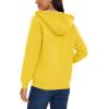 image:imageMAGCOMSEN Womens Zip Up Hoodies Sherpa Lined Fleece Thermal Jacket Full Zip Winter Warm Casual Thick Coats PocketsYellow