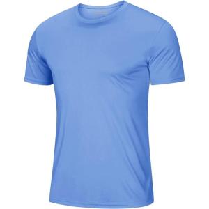 image:imageMAGCOMSEN Mens Short Sleeve UPF 50 TShirt Quick Dry Workout Athletic Running Swim Tops Tee Rash Guard Performance ShirtsLight Blue