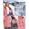 image:imageMAGCOMSEN Womens Ski Jacket Snow Winter Coat Waterproof Insulated Warm Fleece Thermal Skiing Jacket Windproof RaincoatAquared