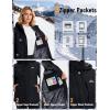 image:imageMAGCOMSEN Womens Ski Jacket Snow Winter Coat Waterproof Insulated Warm Fleece Thermal Skiing Jacket Windproof RaincoatBlack