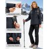 image:imageMAGCOMSEN Womens Ski Jacket Snow Winter Coat Waterproof Insulated Warm Fleece Thermal Skiing Jacket Windproof RaincoatCarbongrey