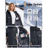 image:imageMAGCOMSEN Womens Ski Jacket Snow Winter Coat Waterproof Insulated Warm Fleece Thermal Skiing Jacket Windproof RaincoatCarbongrey