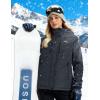 image:imageMAGCOMSEN Womens Ski Jacket Snow Winter Coat Waterproof Insulated Warm Fleece Thermal Skiing Jacket Windproof RaincoatCarbongrey