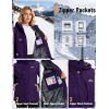 image:imageMAGCOMSEN Womens Ski Jacket Snow Winter Coat Waterproof Insulated Warm Fleece Thermal Skiing Jacket Windproof RaincoatDeeppurple