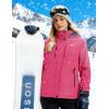 image:imageMAGCOMSEN Womens Ski Jacket Snow Winter Coat Waterproof Insulated Warm Fleece Thermal Skiing Jacket Windproof RaincoatRosered