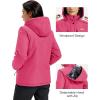 image:imageMAGCOMSEN Womens Ski Jacket Snow Winter Coat Waterproof Insulated Warm Fleece Thermal Skiing Jacket Windproof RaincoatRosered