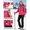 image:imageMAGCOMSEN Womens Ski Jacket Snow Winter Coat Waterproof Insulated Warm Fleece Thermal Skiing Jacket Windproof RaincoatRosered