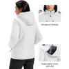 image:imageMAGCOMSEN Womens Ski Jacket Snow Winter Coat Waterproof Insulated Warm Fleece Thermal Skiing Jacket Windproof RaincoatWhite