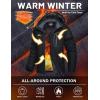 image:imageMAGCOMSEN Womens Ski Jacket Waterproof Insulated Warm Winter Coat Thermal Windproof Snow Jacket Fleece Lined RaincoatBlack