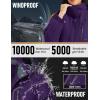 image:imageMAGCOMSEN Womens Ski Jacket Waterproof Insulated Warm Winter Coat Thermal Windproof Snow Jacket Fleece Lined RaincoatDeeppurple
