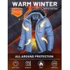 image:imageMAGCOMSEN Womens Ski Jacket Waterproof Insulated Warm Winter Coat Thermal Windproof Snow Jacket Fleece Lined RaincoatLightblue