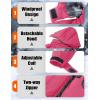 image:imageMAGCOMSEN Womens Ski Jacket Waterproof Insulated Warm Winter Coat Thermal Windproof Snow Jacket Fleece Lined RaincoatRosered