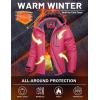 image:imageMAGCOMSEN Womens Ski Jacket Waterproof Insulated Warm Winter Coat Thermal Windproof Snow Jacket Fleece Lined RaincoatRosered