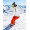 image:imageMAGCOMSEN Womens Ski Jacket Waterproof Insulated Warm Winter Coat Thermal Windproof Snow Jacket Fleece Lined RaincoatWhite