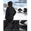 image:imageMAGCOMSEN Womens Winter Coat Ski Snow Jacket Fleece Lined Warm Waterproof Insulated Skiing Windbreaker Jacket with HoodBlack