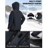 image:imageMAGCOMSEN Womens Winter Coat Ski Snow Jacket Fleece Lined Warm Waterproof Insulated Skiing Windbreaker Jacket with HoodCarbongrey