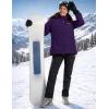image:imageMAGCOMSEN Womens Winter Coat Ski Snow Jacket Fleece Lined Warm Waterproof Insulated Skiing Windbreaker Jacket with HoodDeeppurple