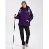 image:imageMAGCOMSEN Womens Winter Coat Ski Snow Jacket Fleece Lined Warm Waterproof Insulated Skiing Windbreaker Jacket with HoodDeeppurple