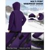 image:imageMAGCOMSEN Womens Winter Coat Ski Snow Jacket Fleece Lined Warm Waterproof Insulated Skiing Windbreaker Jacket with HoodDeeppurple