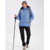 image:imageMAGCOMSEN Womens Winter Coat Ski Snow Jacket Fleece Lined Warm Waterproof Insulated Skiing Windbreaker Jacket with HoodLightblue