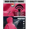 image:imageMAGCOMSEN Womens Winter Coat Ski Snow Jacket Fleece Lined Warm Waterproof Insulated Skiing Windbreaker Jacket with HoodRosered